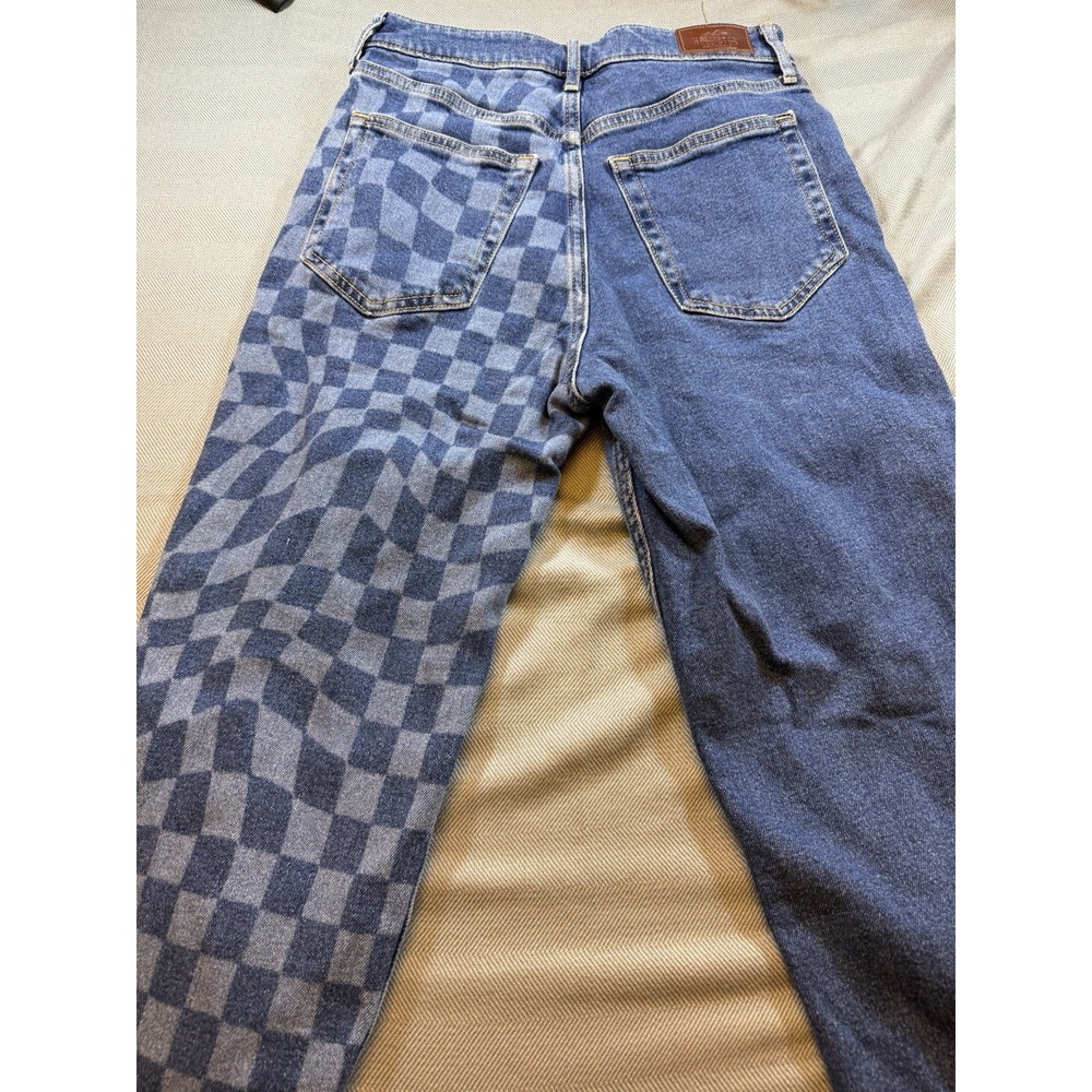 Hollister W Jeans IS 28/31 Ultra High-Rise Stacked Vtg. Straight Checkered - Picture 7 of 9